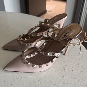 Valentino Women's Blush Studded Heels